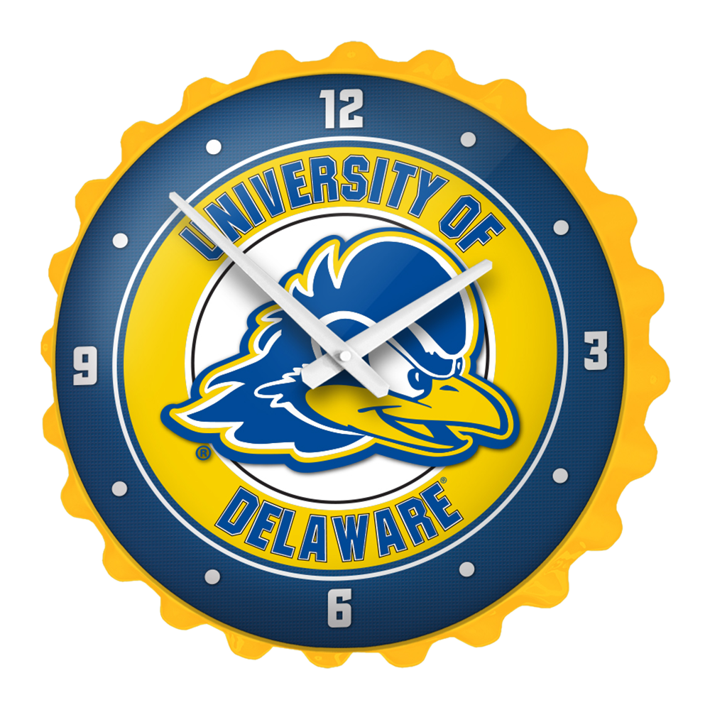 Delaware Blue Hens: Bottle Cap Wall Clock