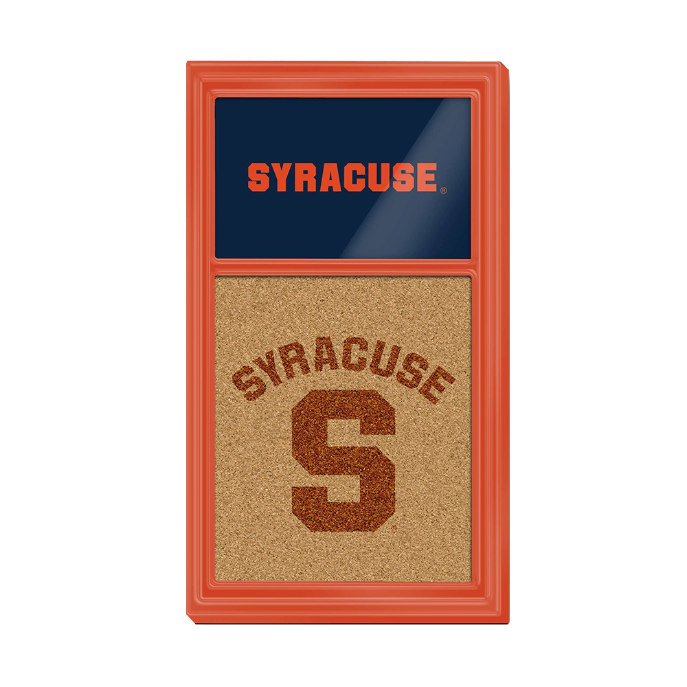 Syracuse Orange: Dual Logo - Cork Note Board