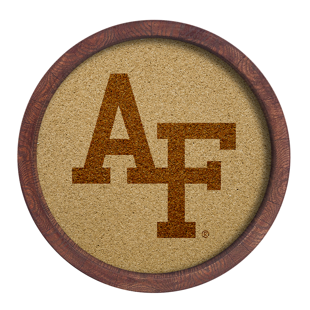 Air Force Falcons "Faux" Barrel Top Cork Note Board    