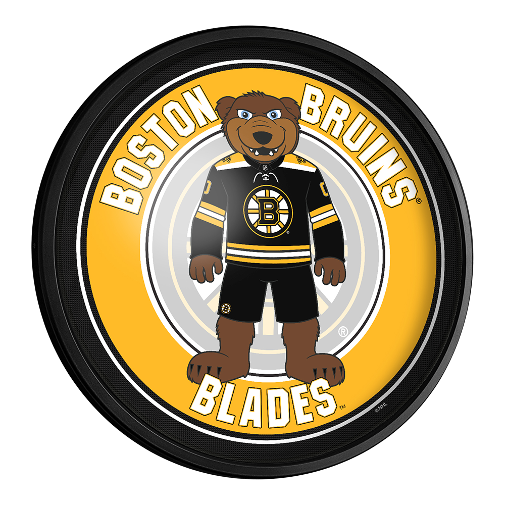 Boston Bruins: Blades - Round Slimline Lighted Wall Sign