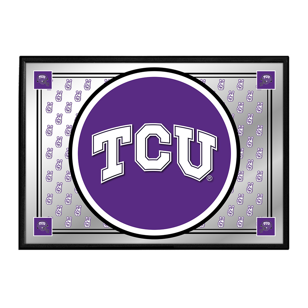 TCU Horned Frogs: Team Spirit - Framed Mirrored Wall Sign