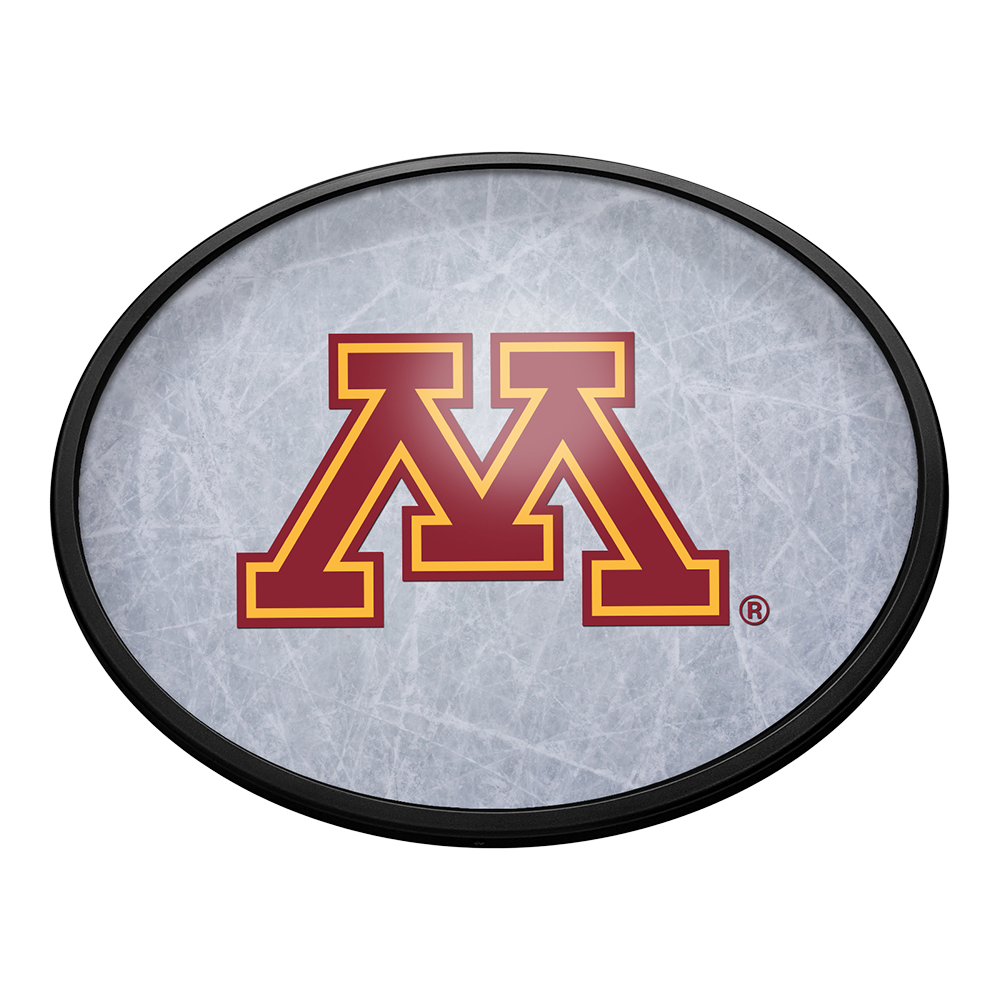 Minnesota Golden Gophers: Ice Rink - Oval Slimline Lighted Wall Signs