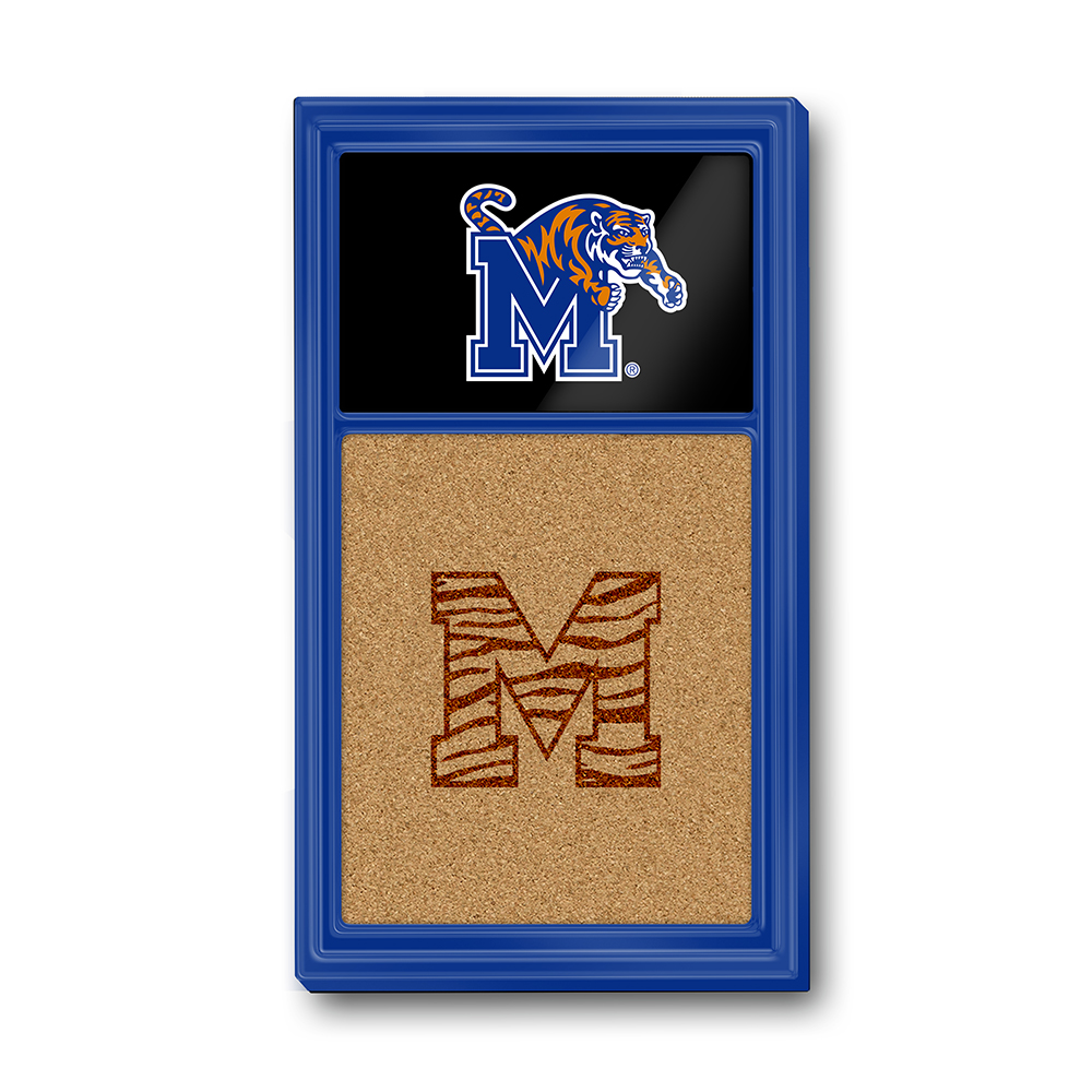 Memphis Tigers: Dual Logo - Cork Note Board