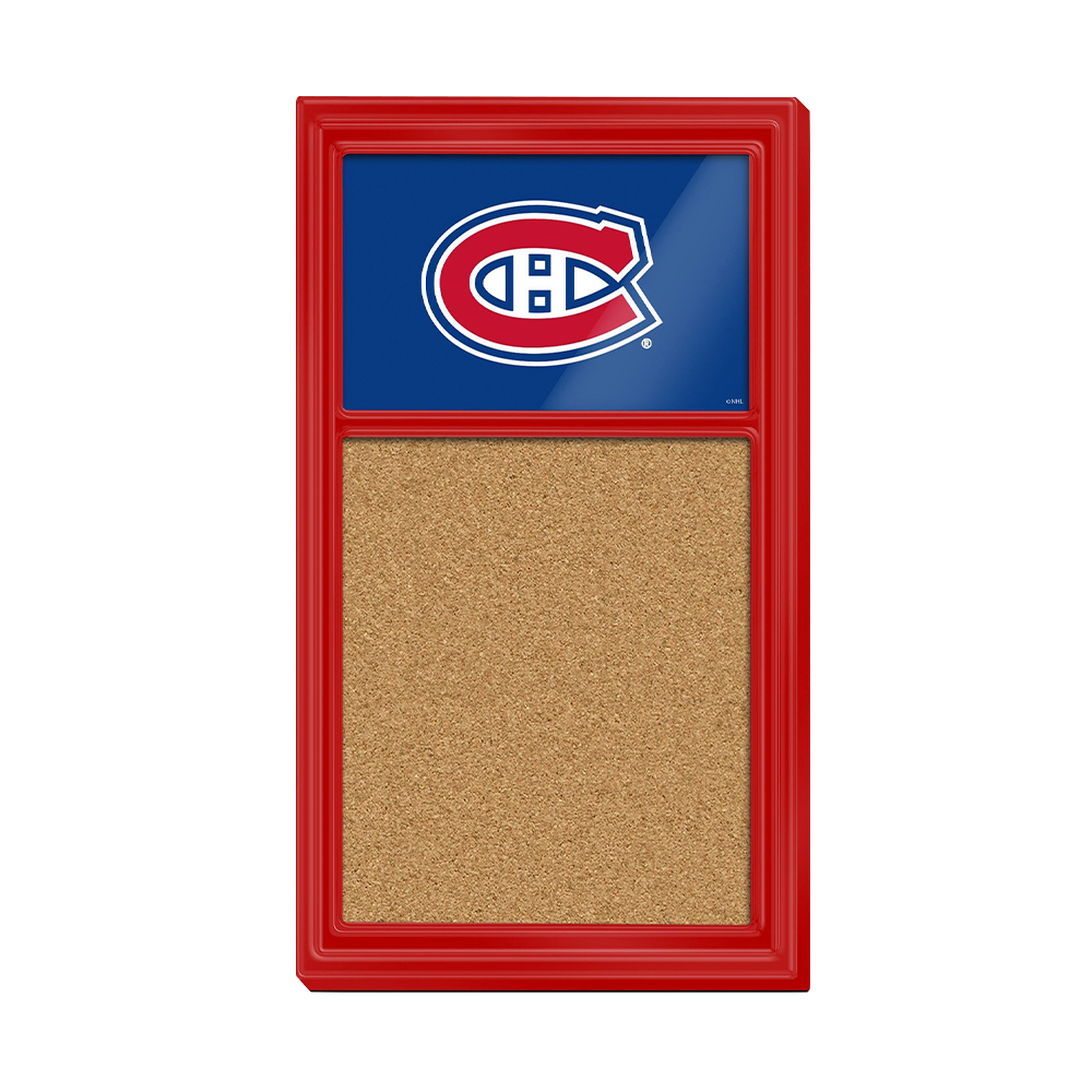 Montreal Canadiens: Cork Noteboard