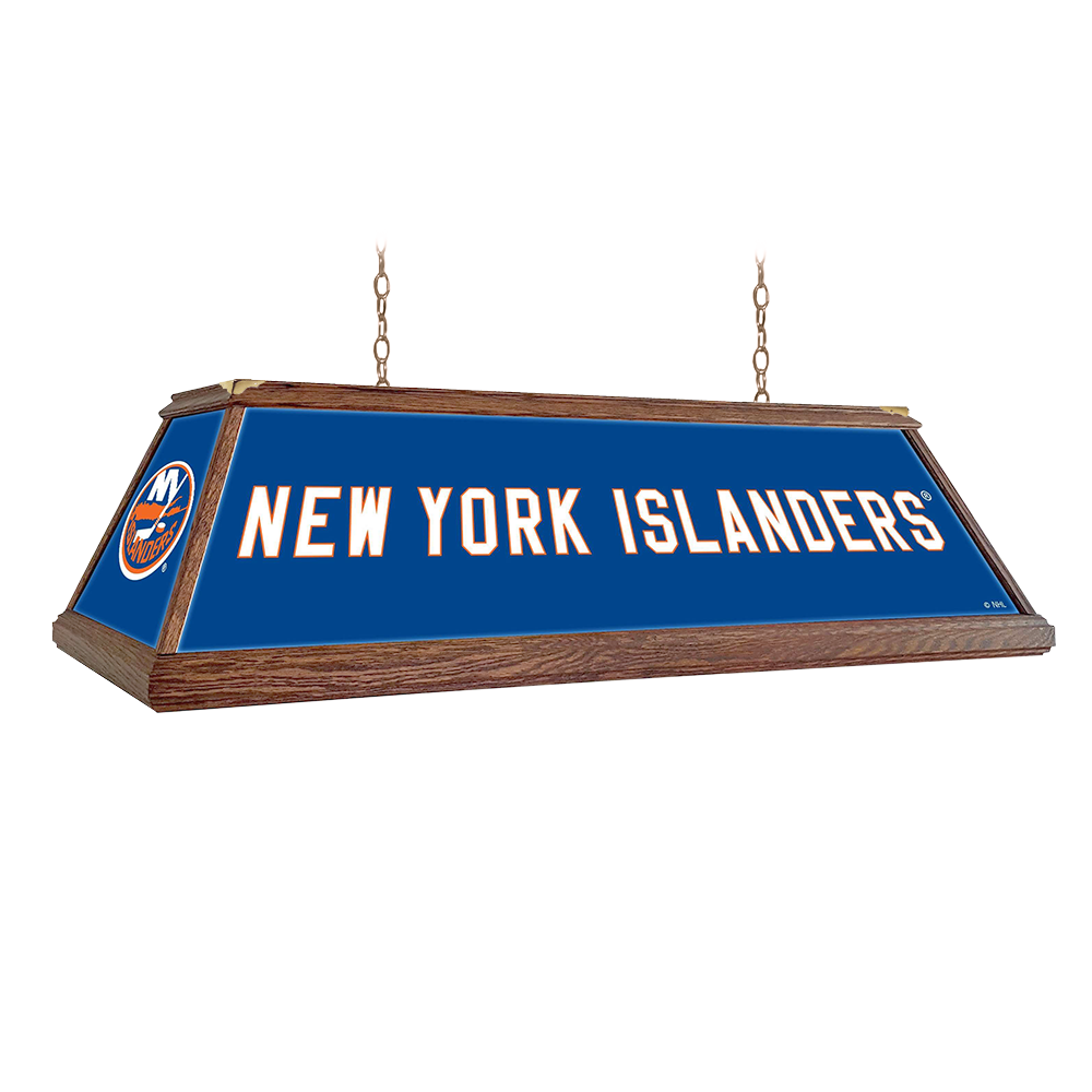 New York Islanders Premium Wood Pool Table Light