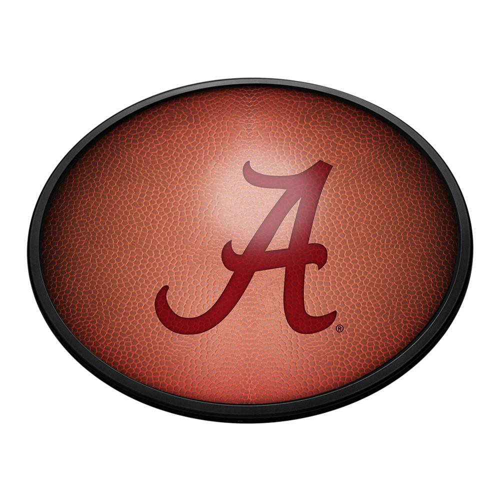Alabama Crimson Tide: Pigskin - Oval Slimline Lighted Wall Sign