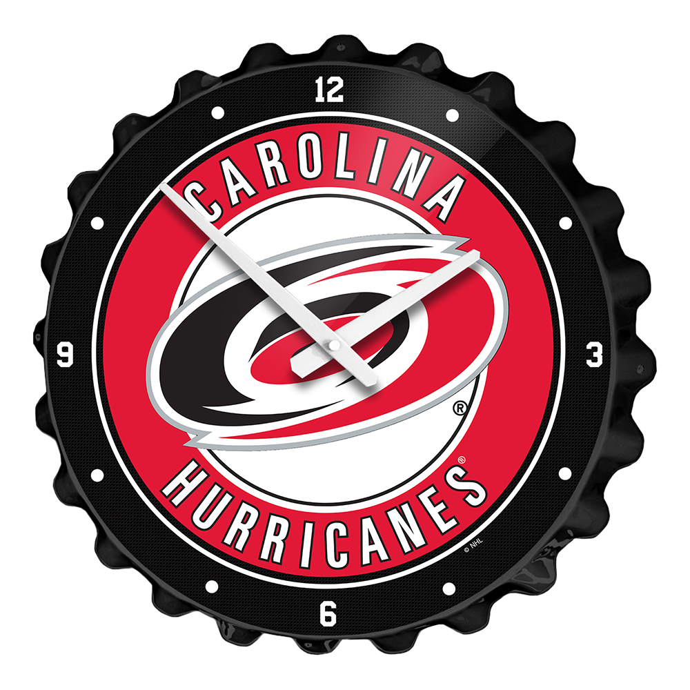 Carolina Hurricanes: Bottle Cap Wall Clock