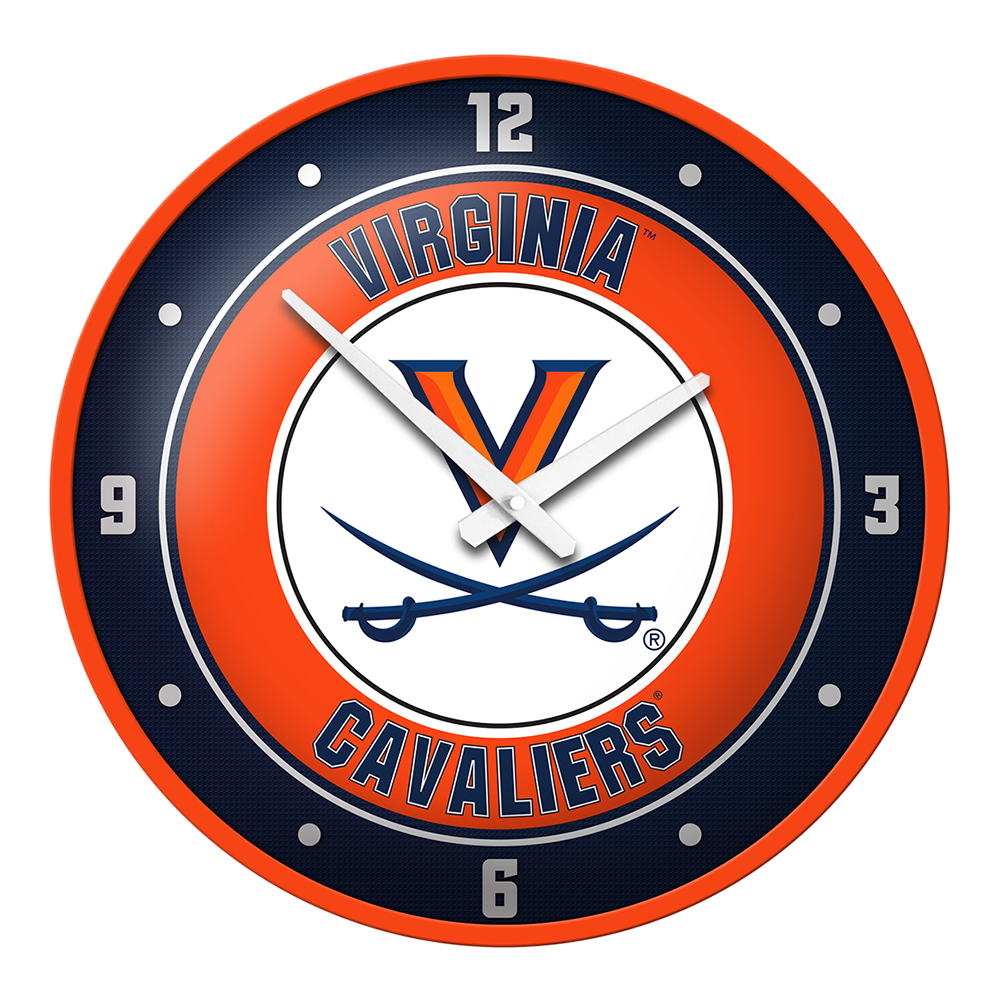 Virginia Cavaliers: Modern Disc Wall Clock