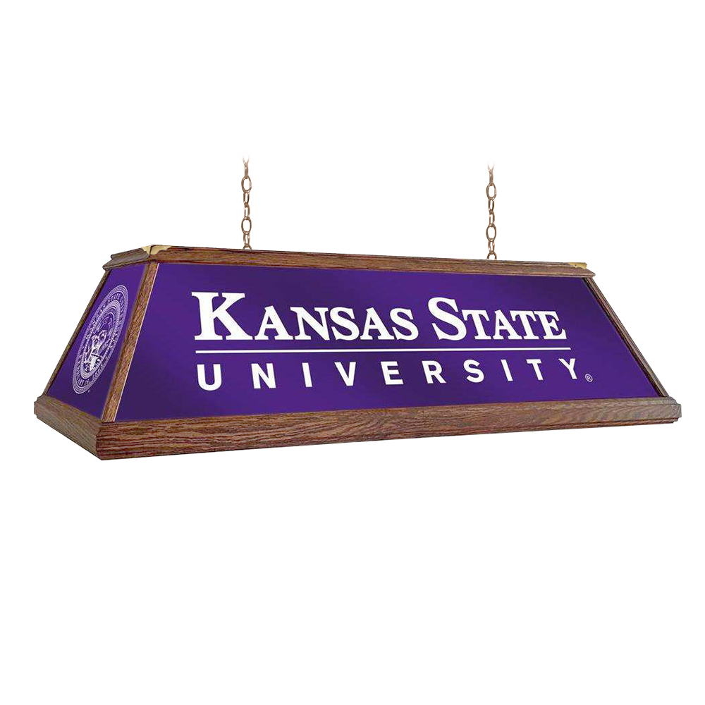 Kansas State Wildcats Premium Wood Pool Table Light