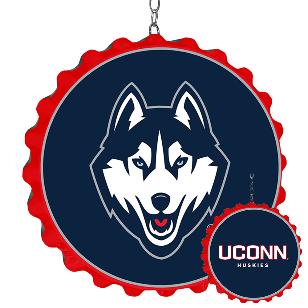 UConn Huskies Bottle Cap Dangler