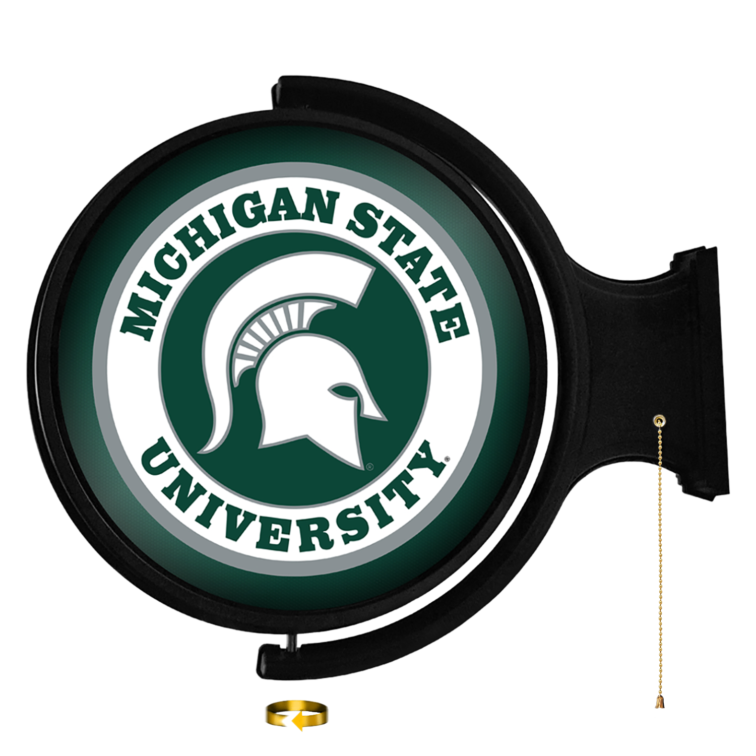 Michigan State Spartans: Original Round Rotating Lighted Wall Sign