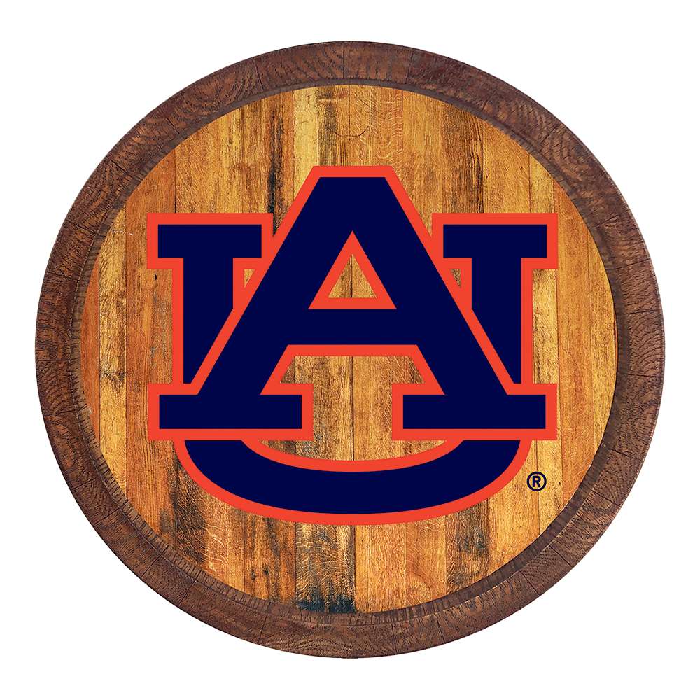 Auburn Tigers: Logo - "Faux" Barrel Top Sign  