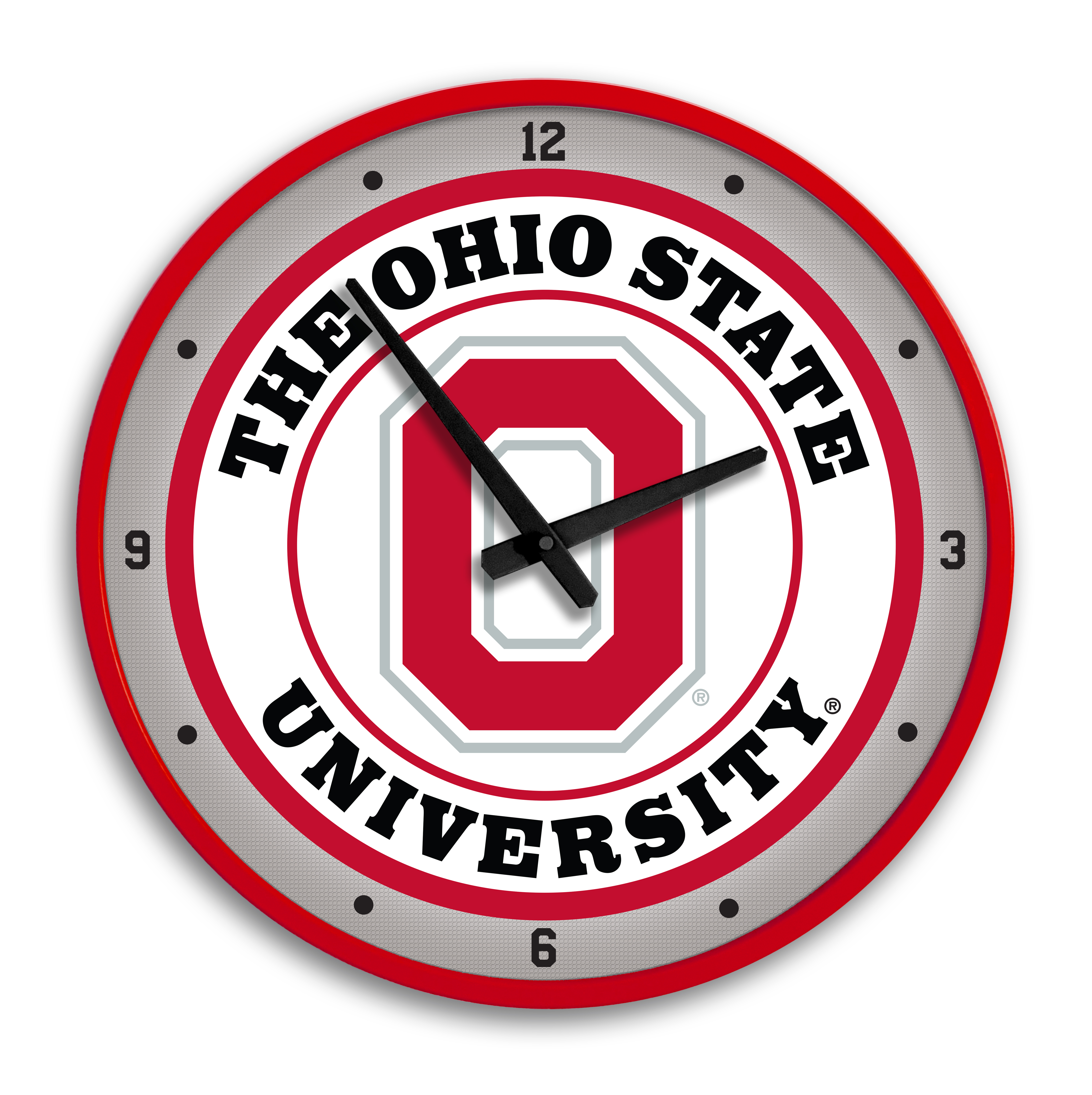 Ohio State Buckeyes: Block O - Modern Disc Wall Clock