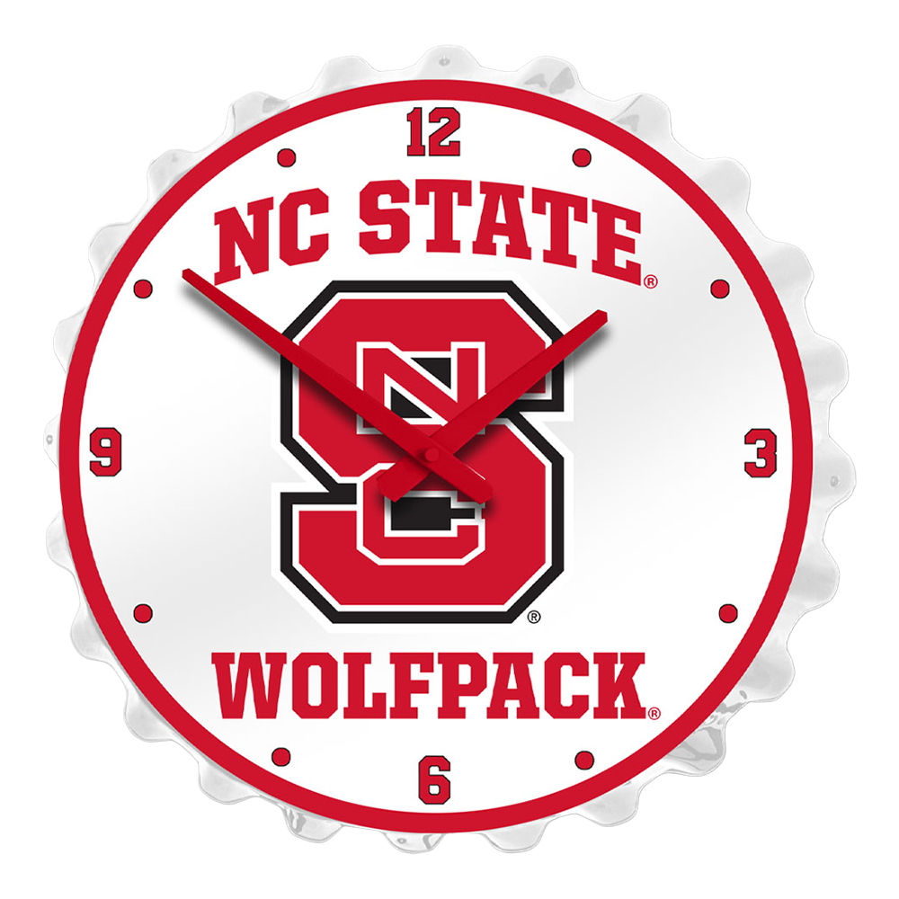 NC State Wolfpack: Bottle Cap Wall Clock