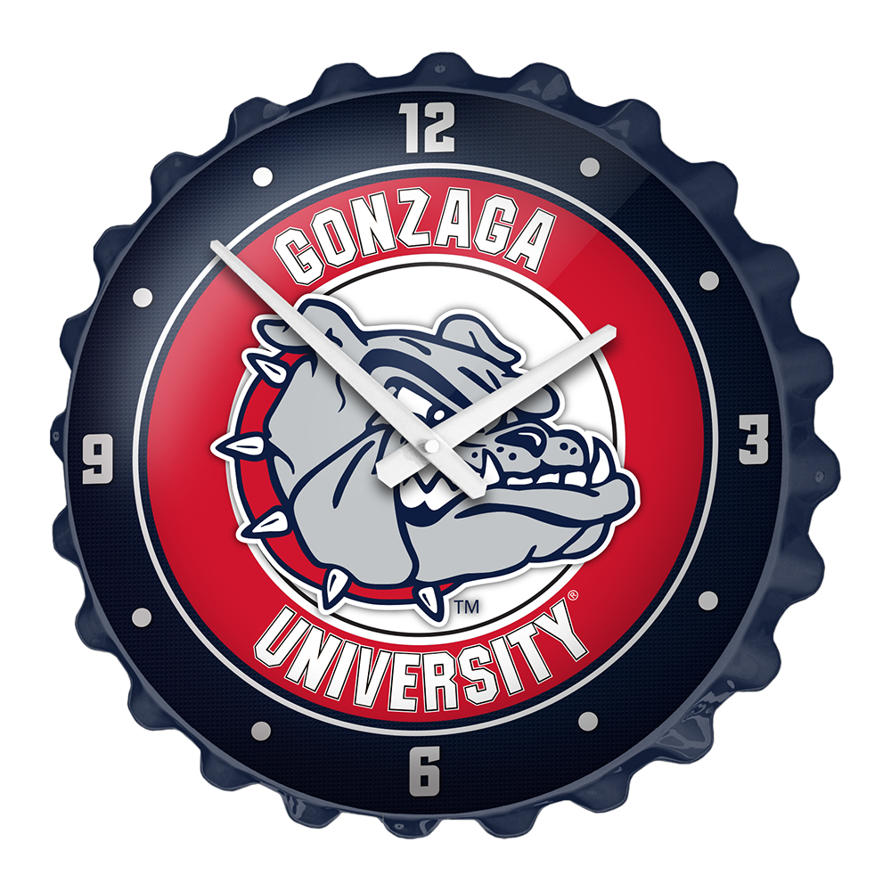 Gonzaga Bulldogs: Bottle Cap Wall Clock