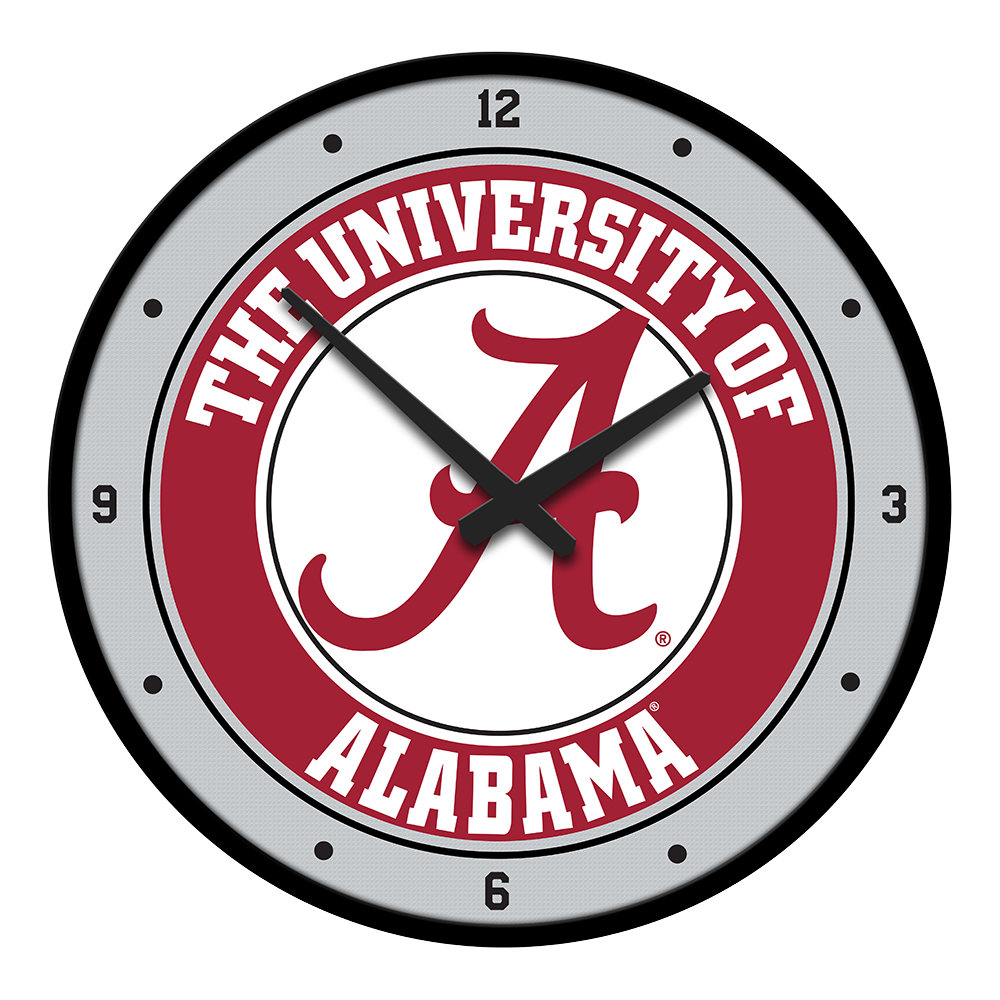 Alabama Crimson Tide: Modern Disc Wall Clock