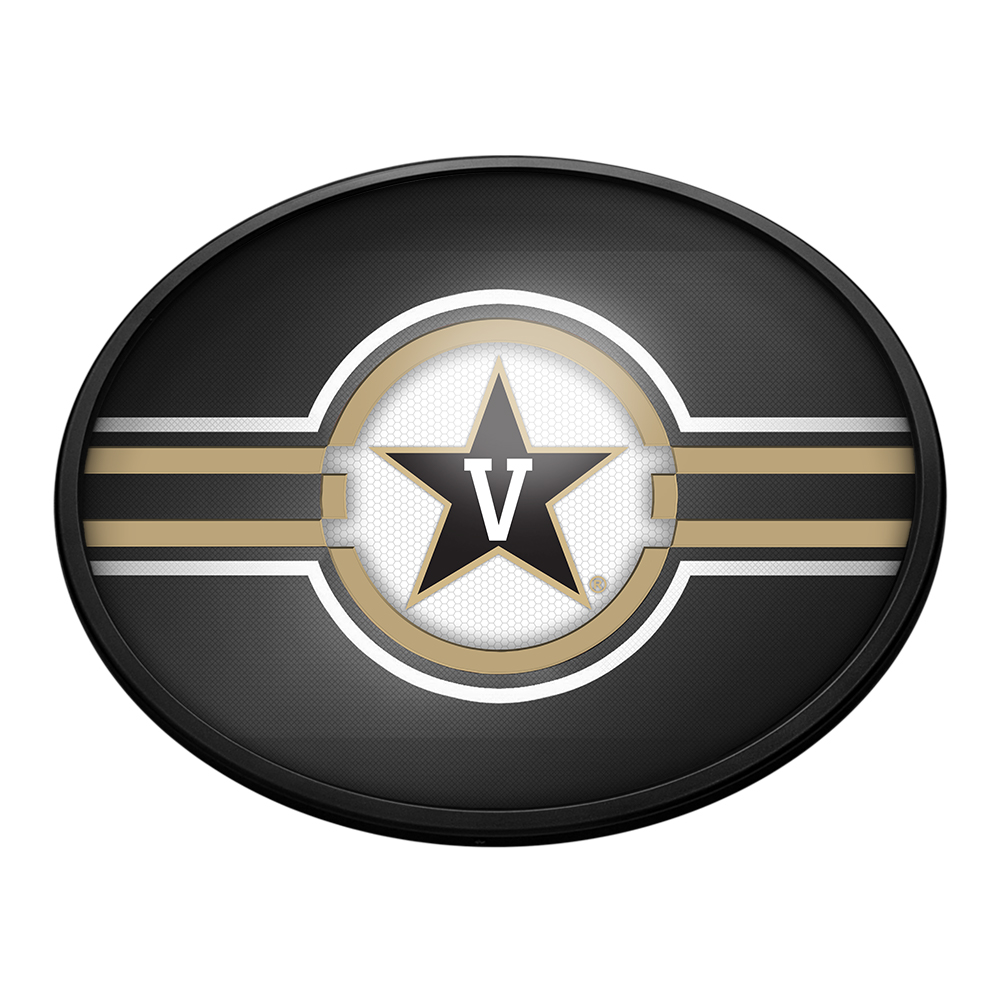 Vanderbilt Commodores: Oval Slimline Lighted Wall Sign
