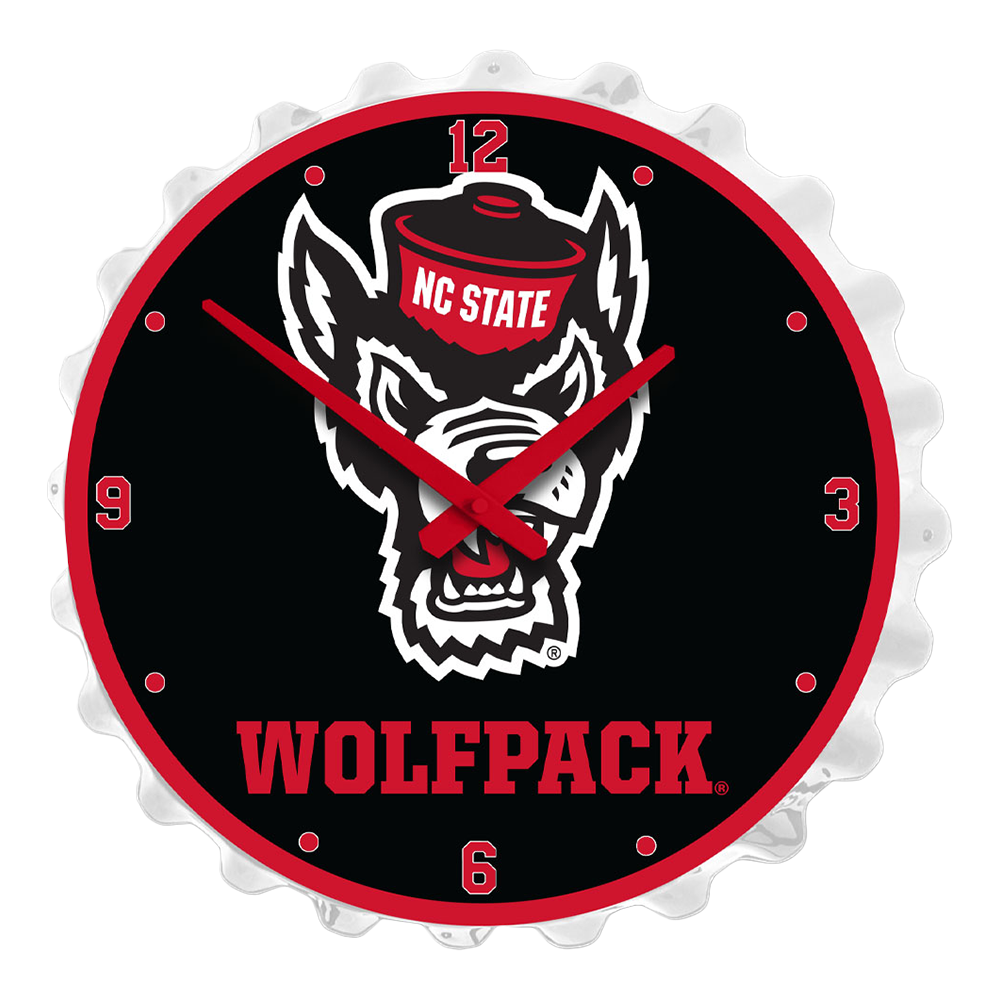 NC State Wolfpack: Tuffy - Bottle Cap Wall Clock