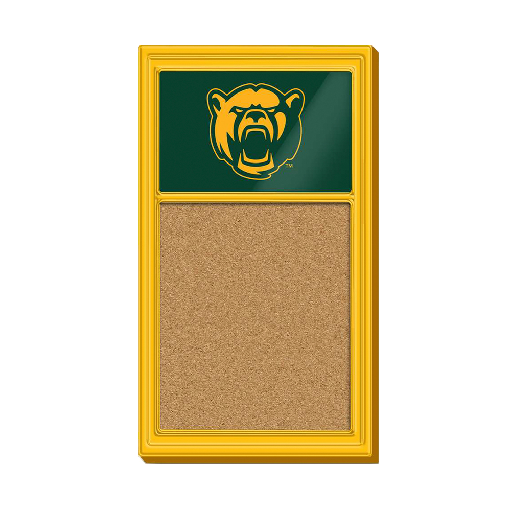 Baylor Bears Bear Logo - Cork Noteboard