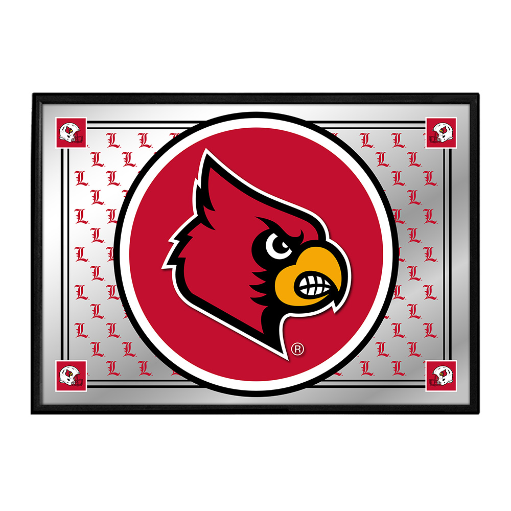 Louisville Cardinals: Team Spirit - Framed Mirrored Wall Sign