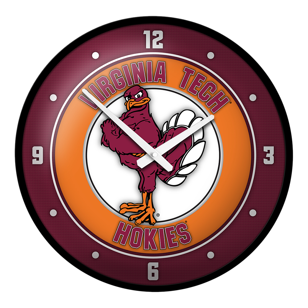 Virginia Tech Hokies: Mascot - Modern Disc Wall Clock