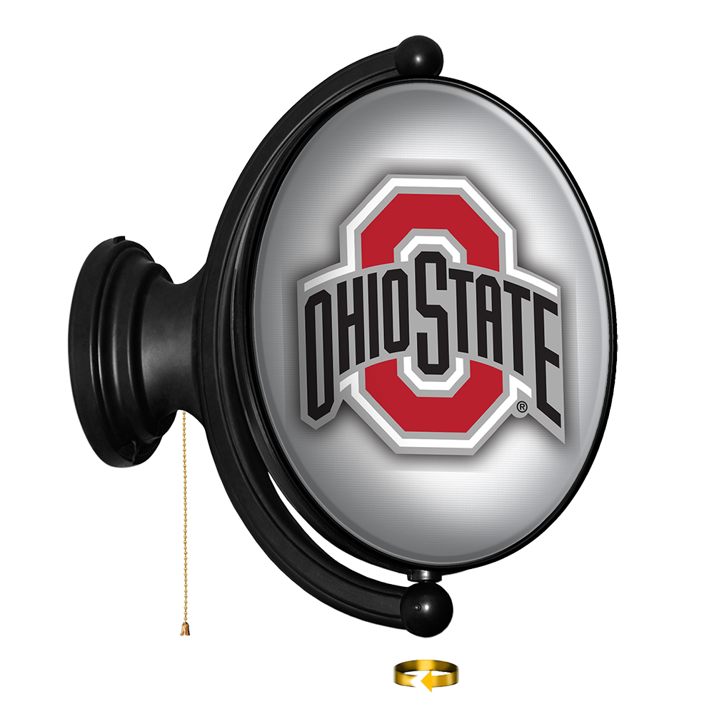 Ohio State Buckeyes: Original Oval Rotating Lighted Wall Sign