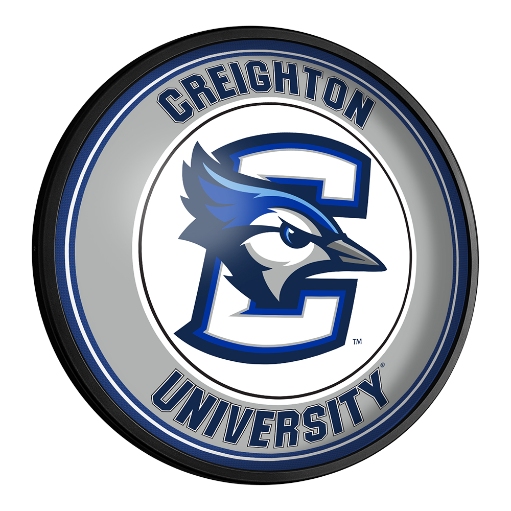 Creighton Bluejays Round Slimline Lighted Wall Sign