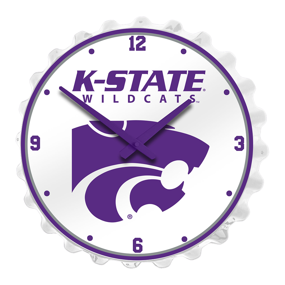 Kansas State Wildcats Wildcats - Bottle Cap Wall Clock