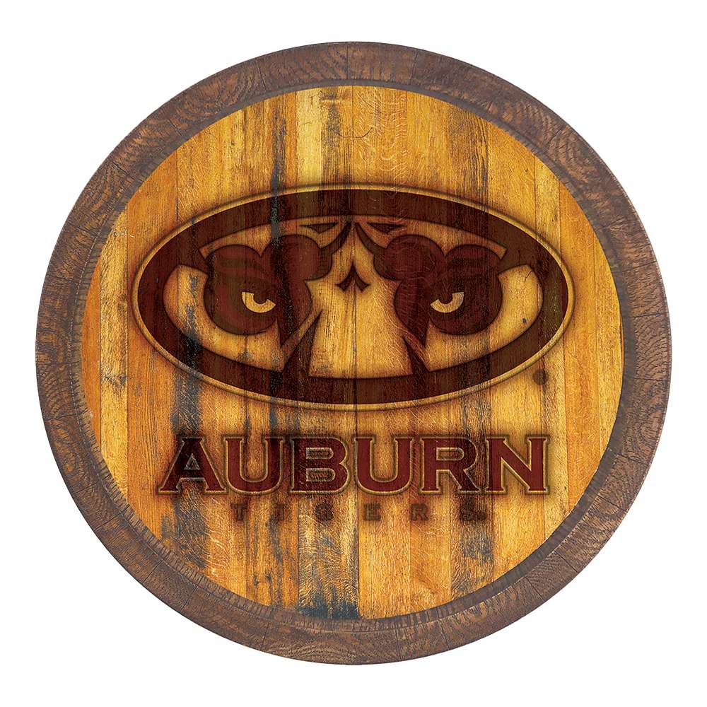 Auburn Tigers: Branded "Faux" Barrel Top Sign  