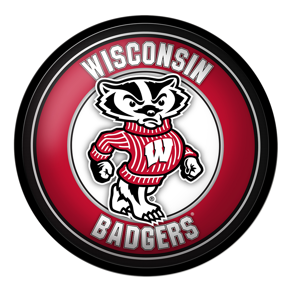 Wisconsin Badgers: Mascot - Modern Disc Wall Sign