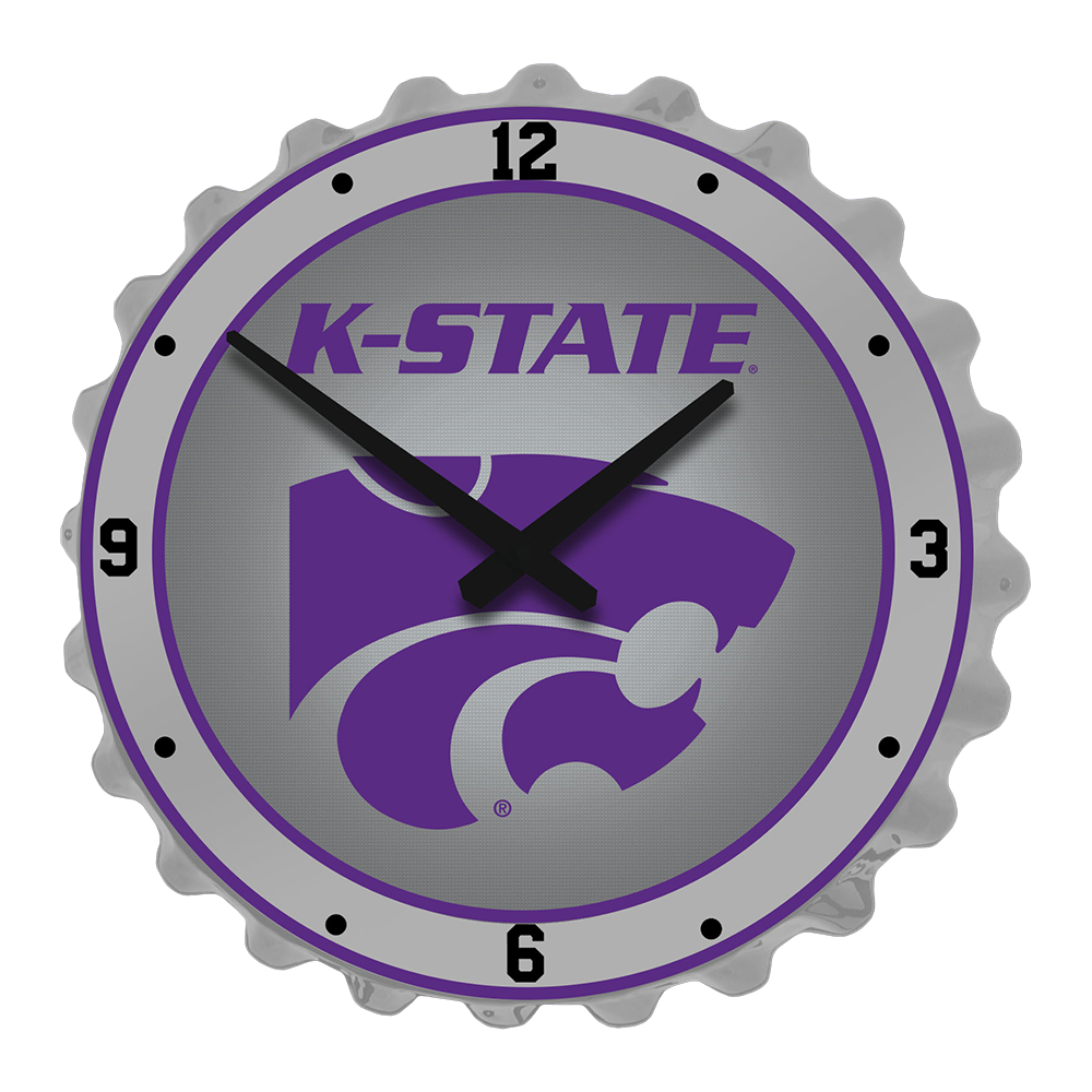 Kansas State Wildcats K-State - Bottle Cap Wall Clock