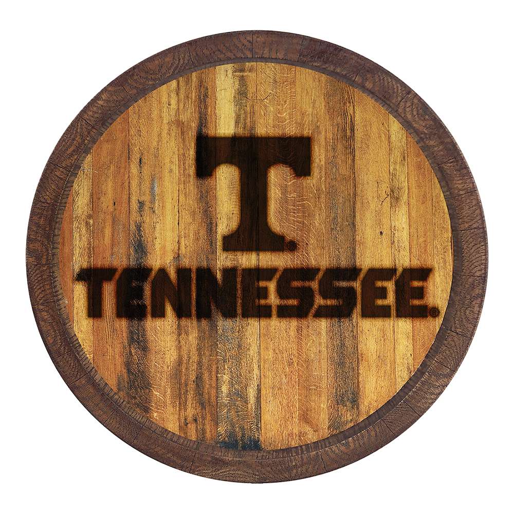 Tennessee Volunteers: Branded "Faux" Barrel Top Sign  