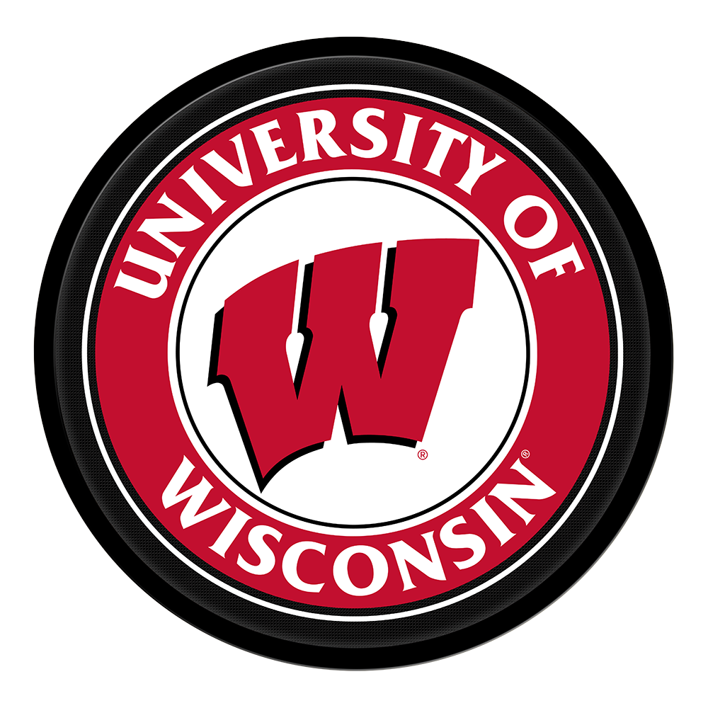 Wisconsin Badgers: Modern Disc Wall Sign