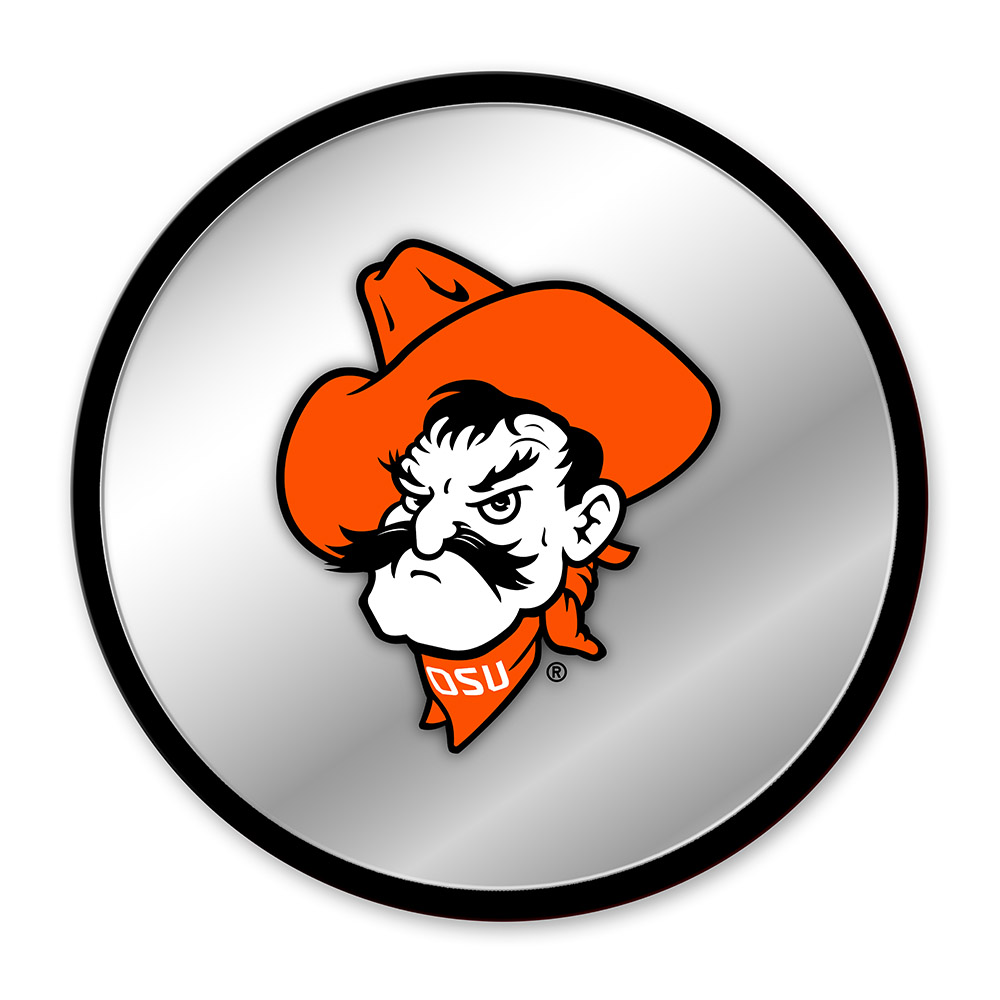Oklahoma State Cowboys: Mascot - Modern Disc Mirrored Wall Sign