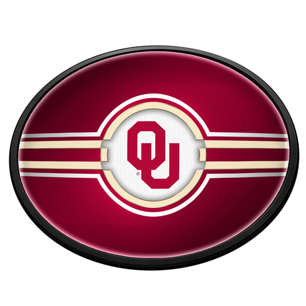 Oklahoma Sooners: Oval Slimline Lighted Wall Sign