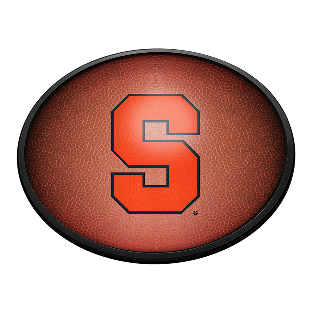 Syracuse Orange: Pigskin - Oval Slimline Lighted Wall Sign