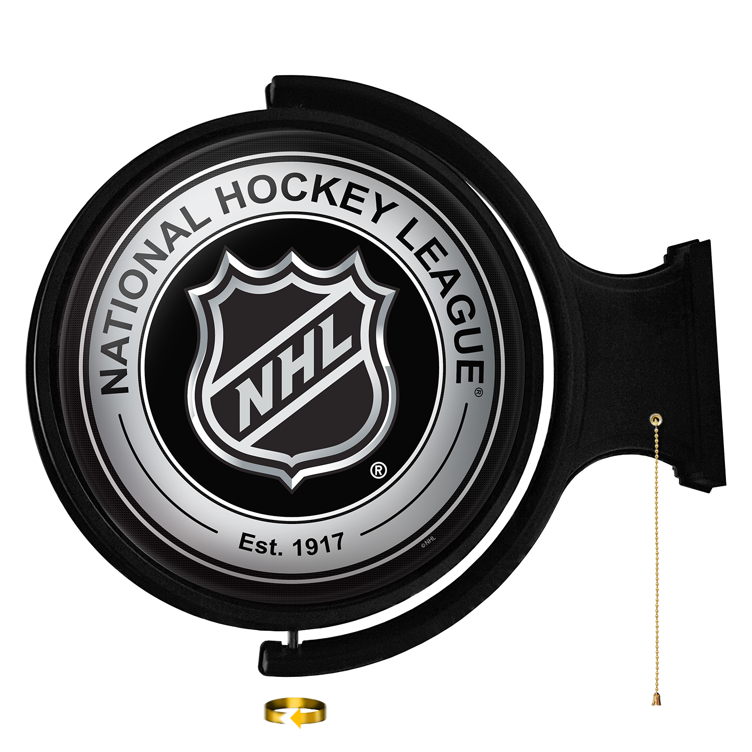 NHL: Original Round Rotating Lighted Wall Sign