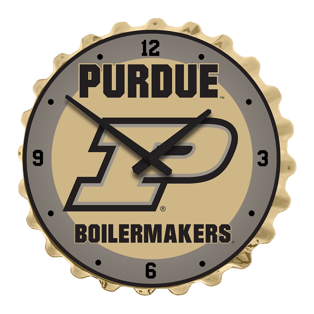 Purdue Boilermakers Bottle Cap Wall Clock