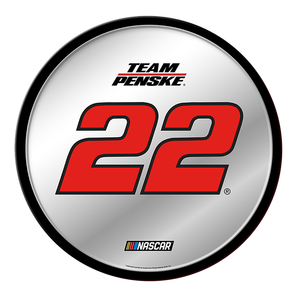 Joey Logano: Modern Disc Mirrored Wall Sign