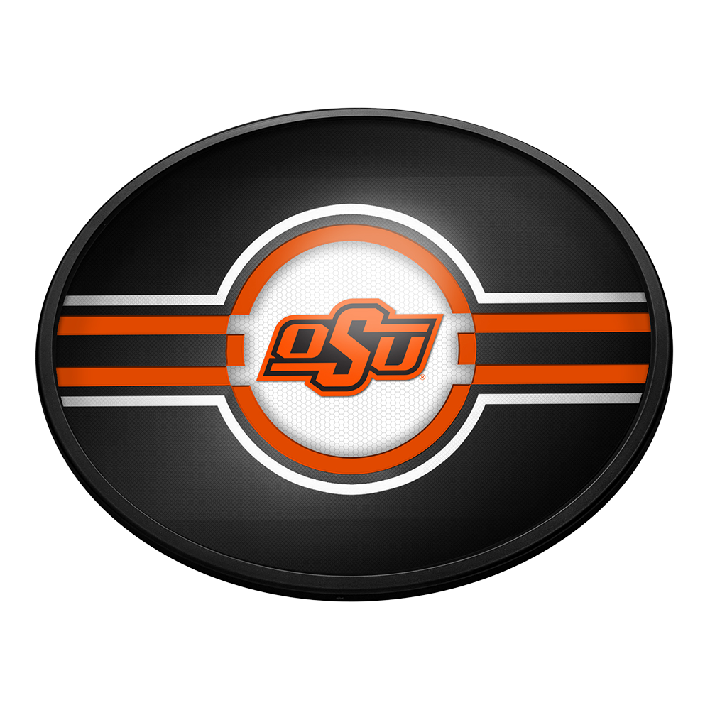 Oklahoma State Cowboys: Oval Slimline Lighted Wall Sign