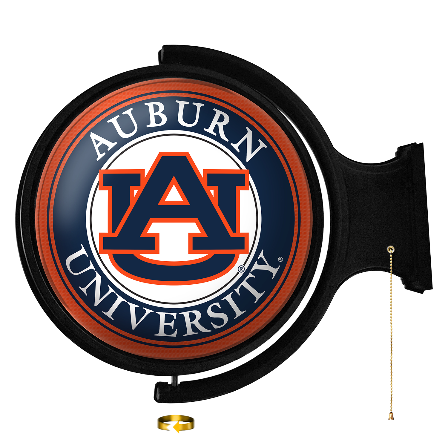 Auburn Tigers: Original Round Rotating Lighted Wall Sign