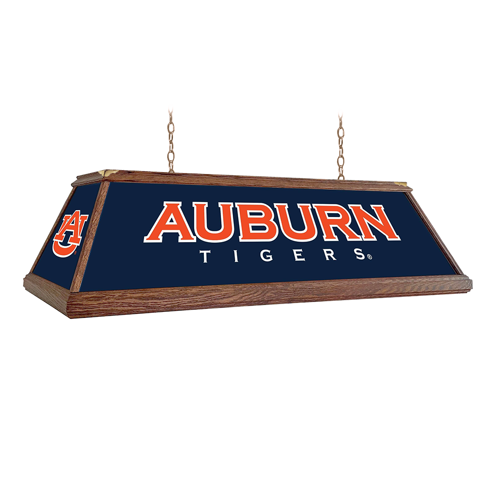Auburn Tigers: Premium Wood Pool Table Light