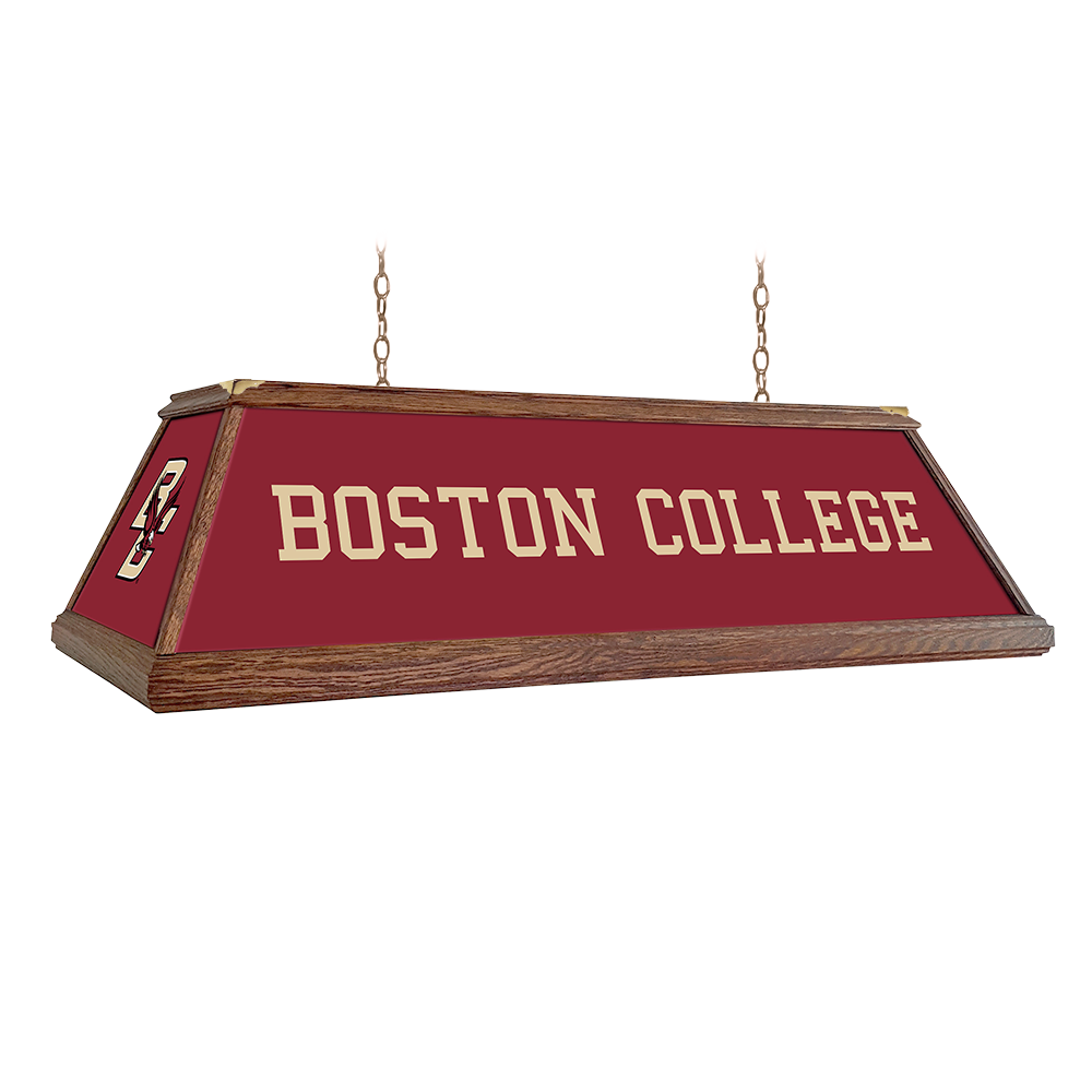 Boston College Eagles: Premium Wood Pool Table Light