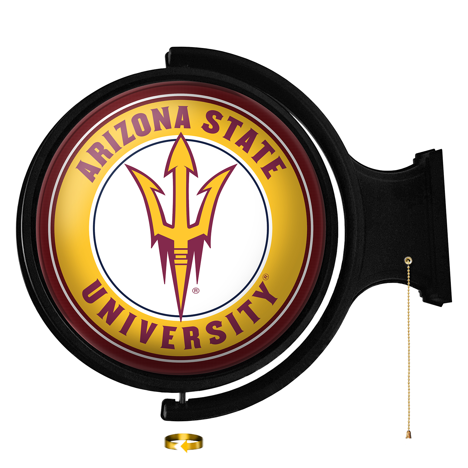Arizona State Sun Devils: Original Round Rotating Lighted Wall Sign