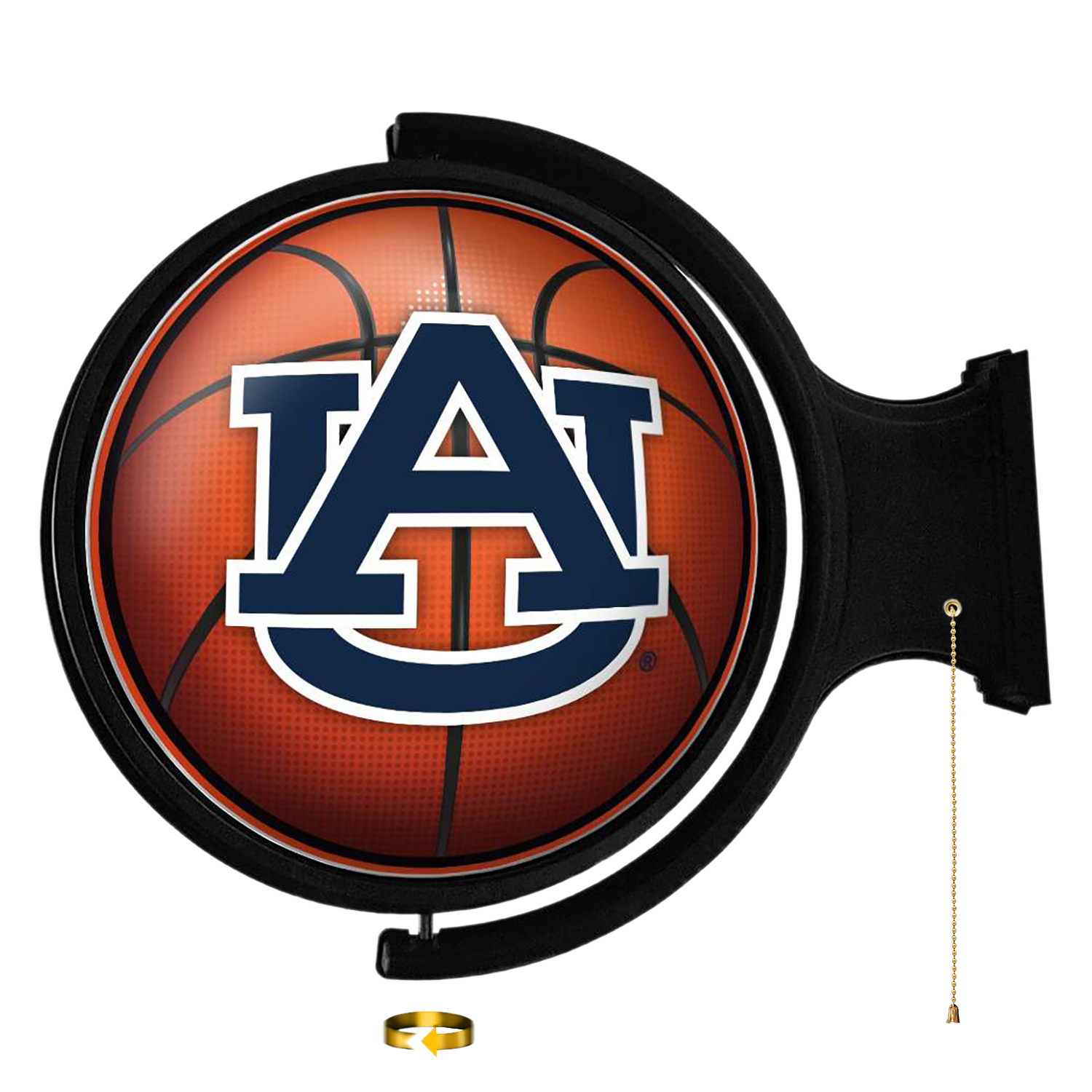 Auburn Tigers: Basketball - Original Round Rotating Lighted Wall Sign