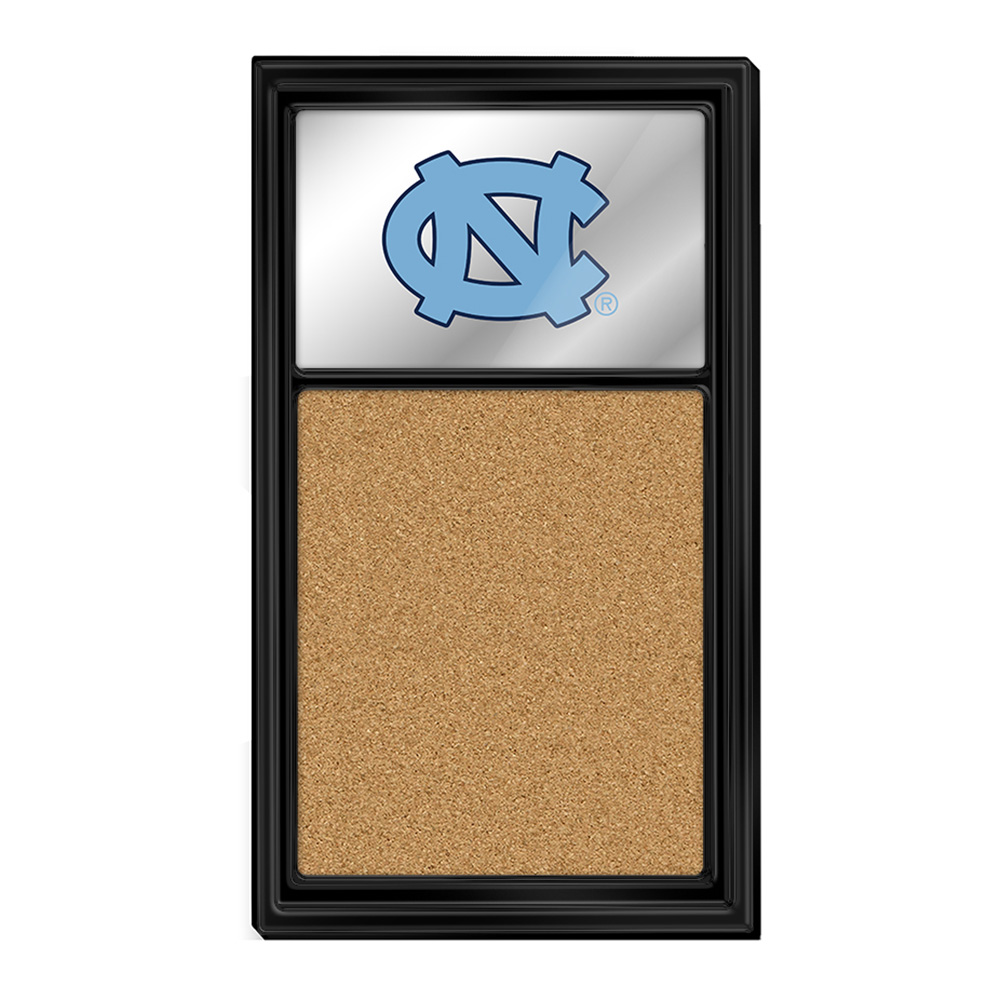North Carolina Tar Heels: Mirrored Cork Note Board