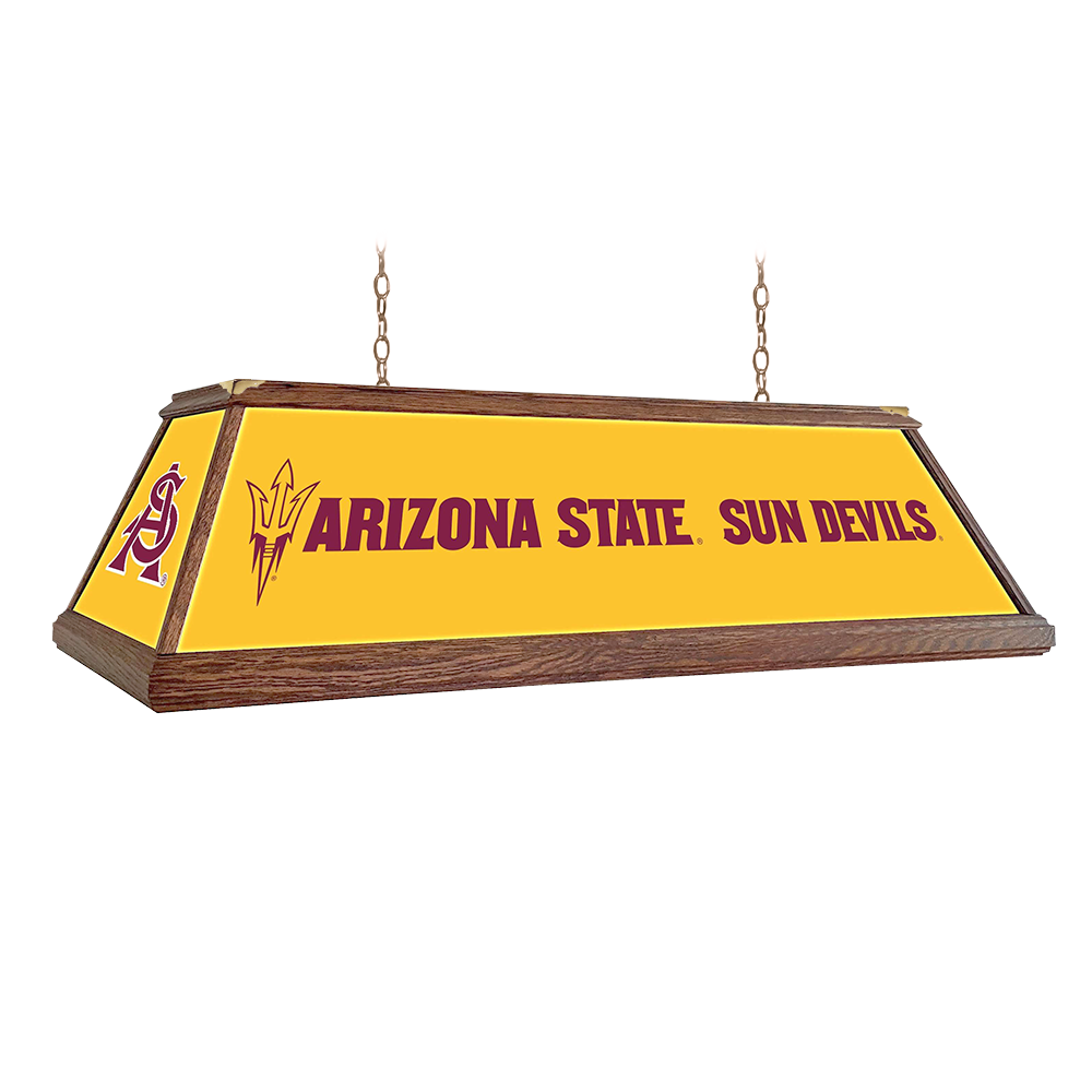 Arizona State Sun Devils: Premium Wood Pool Table Light
