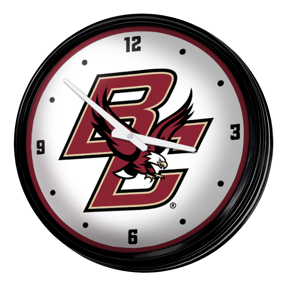 Boston College Eagles: Retro Lighted Wall Clock