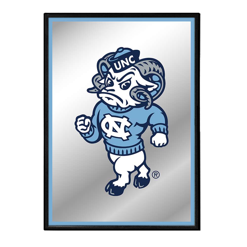 North Carolina Tar Heels: Mascot - Framed Mirrored Wall Sign