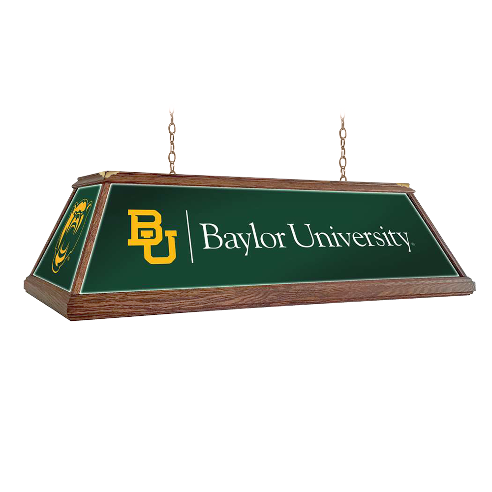 Baylor Bears: Premium Wood Pool Table Light